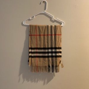 Burberry giant check cashmere scarf
